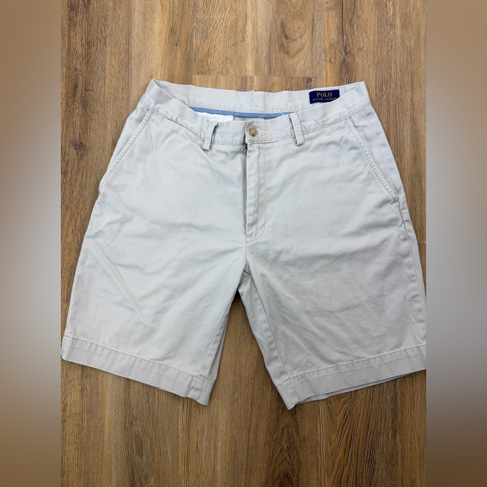 Polo Ralph Lauren Men’s Khaki Chino Shorts Classic Fit Casual Preppy